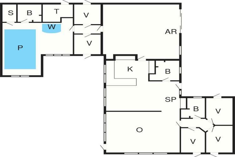 Five-Bedroom Holiday Home In Lokken 3 Extérieur photo